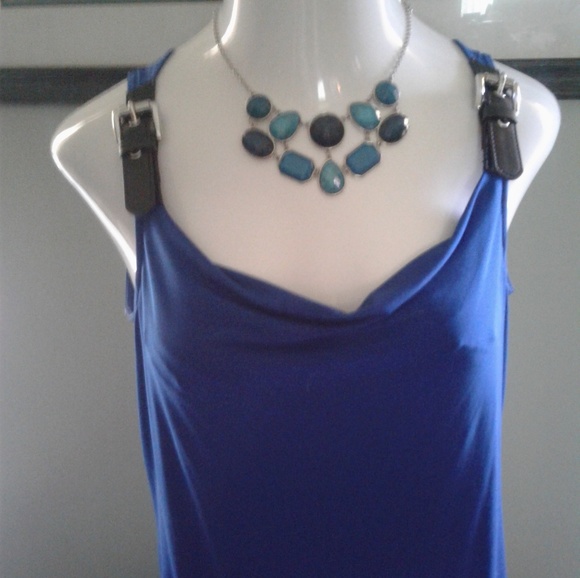 👗 Michael Kors Drape Neck Dress w/Shoulder Buckle - Picture 2 of 9